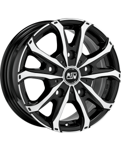 W19299001T56   MSW 48 VAN   GLOSS BLACK FULL POLISHED   6.5x16 5x118 ET 55 ø 71.06