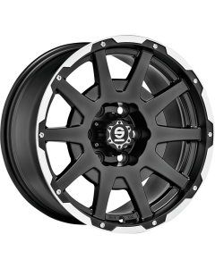 W29088007M8   SPARCO DAKAR   MATT BLACK LIP POLISHED+RIVETS   8.5x17 6x120 ET 0 ø 67.1
