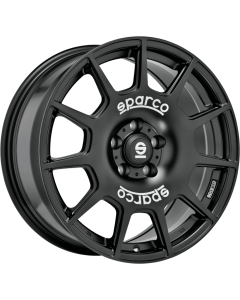 W29047500P4   SPARCO TERRA   MATT BLACK WHITE LETTERING   7.5x17 5x100 ET 48 ø 63.3